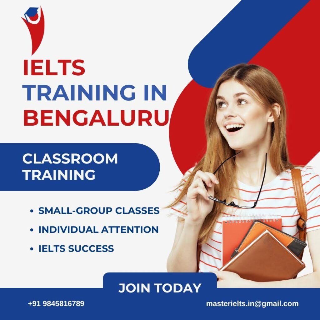 IELTS classroom training with small-group learning and individual attention